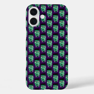 Frankenstein Monster's Head iPhone 16 Plus Case
