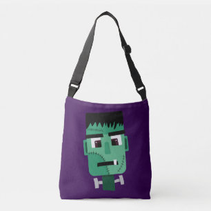 Frankenstein Monster's Head Crossbody Bag