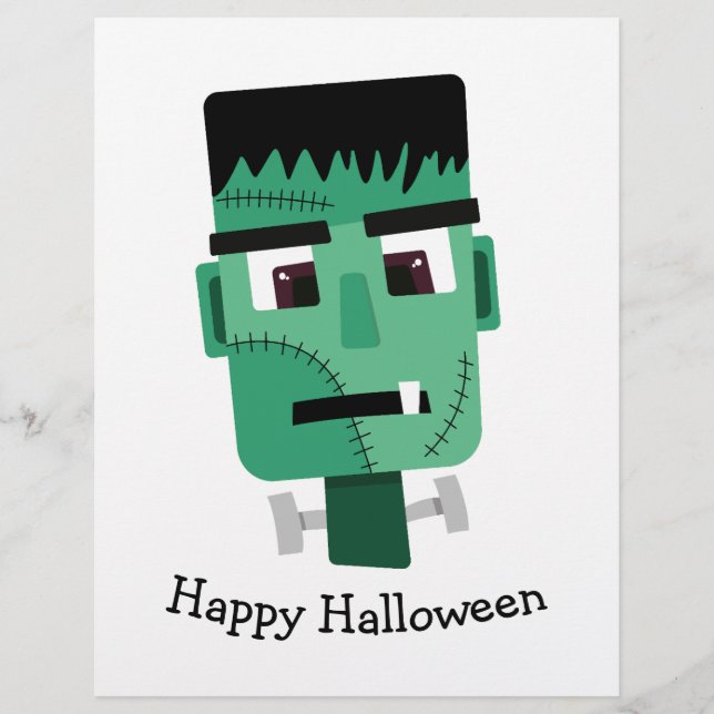 Frankenstein Monster's Head Flyer (Front)