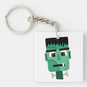 Frankenstein Monster's Head Key Ring