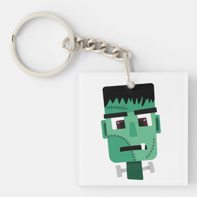 Frankenstein Monster's Head Key Ring (Front)