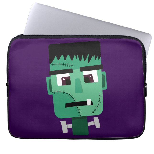 Frankenstein Monster's Head Laptop Sleeve (Front)