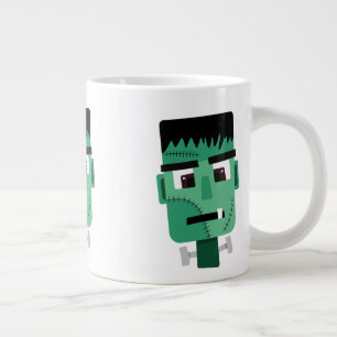 Frankenstein Monster's Head Large Coffee Mug