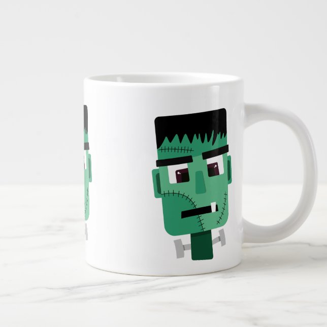 Frankenstein Monster's Head Large Coffee Mug (Right)