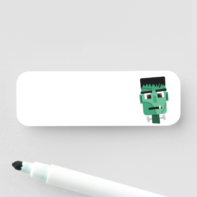 Frankenstein Monster's Head Name Tag (In Situ)