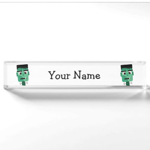 Frankenstein Monster's Head Nameplate