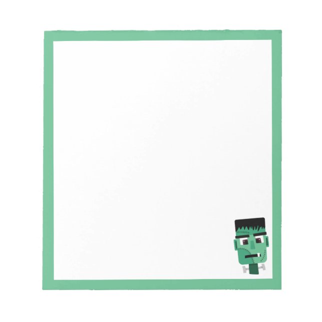 Frankenstein Monster's Head Notepad (Front)