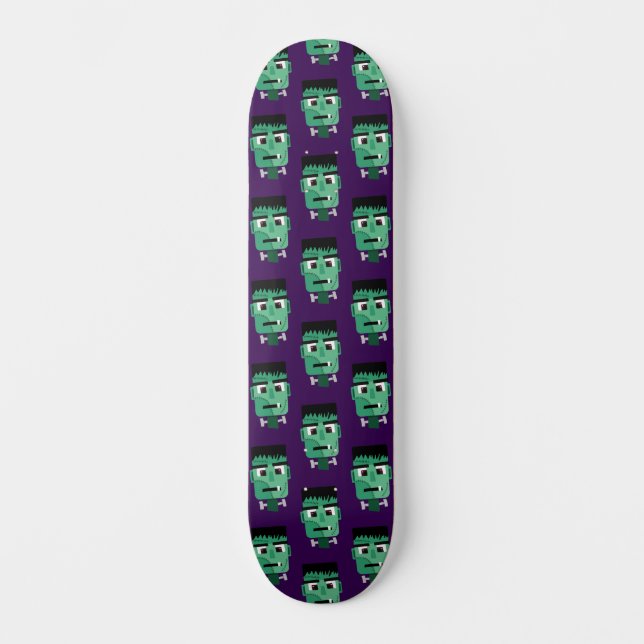 Frankenstein Monster's Head Skateboard (Front)