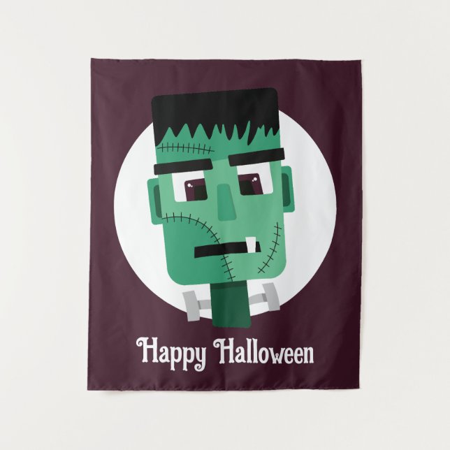 Frankenstein Monster's Head Tapestry (Front)