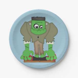 Frankenstein Moster Paper Plates