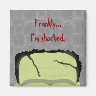 Frankenstein Pun Halloween Magnet