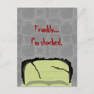 Frankenstein Pun Halloween Postcard