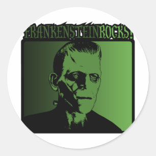 Frankenstein Rock! Classic Round Sticker
