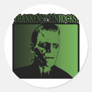 Frankenstein Rock! Classic Round Sticker