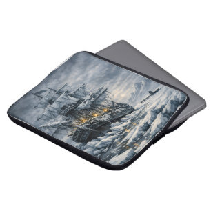 Frankenstein’s Arctic Pursuit by BurnsInHell Laptop Sleeve