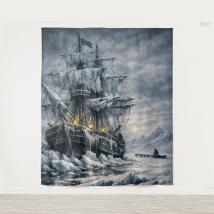 Frankenstein’s Arctic Pursuit by BurnsInHell Tapestry