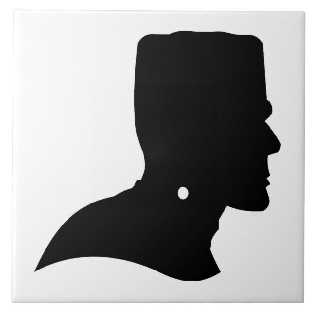 FRANKENSTEIN SILHOUETTE CERAMIC TILE (Front)