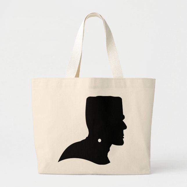 FRANKENSTEIN SILHOUETTE LARGE TOTE BAG (Front)