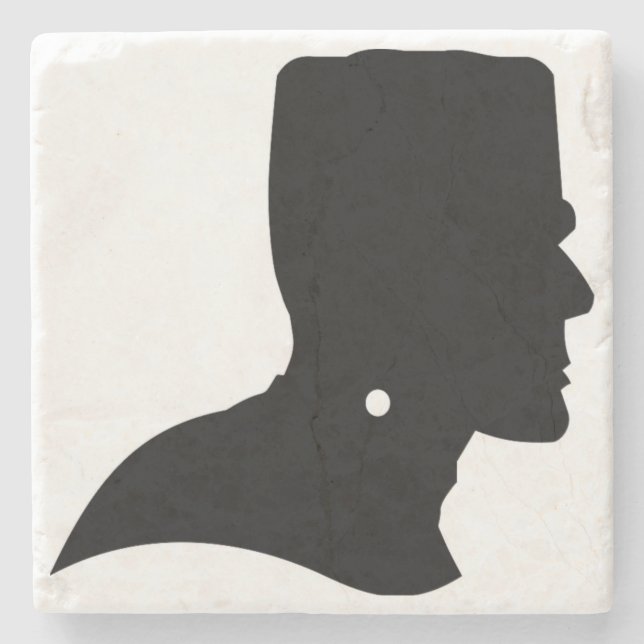 FRANKENSTEIN SILHOUETTE STONE COASTER (Front)