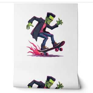 Frankenstein Skater – Cool Halloween Streetwear Sh Wallpaper