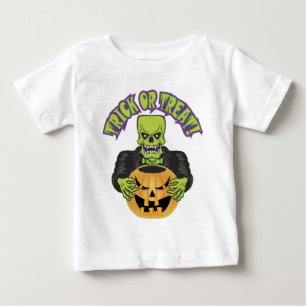 Frankenstein Skull Baby T-Shirt
