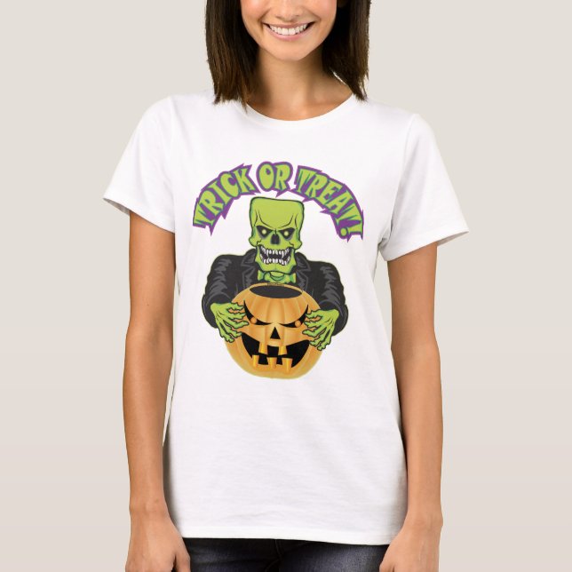Frankenstein Skull T-Shirt (Front)