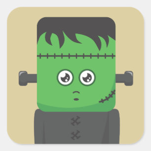 Frankenstein Square Sticker