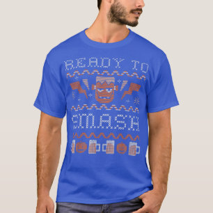 Frankenstein T  Ready to Smash Funny Halloween  T-Shirt