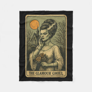 Frankensteins Bride Glamour Ghoul Shirt Women Taro Fleece Blanket