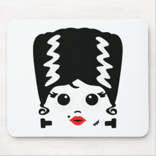 Frankenstein's Bride Monster Halloween Costume Mouse Pad