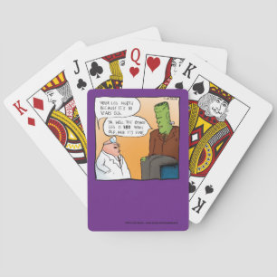 Frankensteins Doctor Cartoon Playing Cards