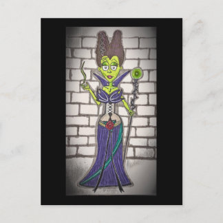 Frankenstein's Maleficent Postcard