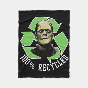 Frankenstein's Monster - 100% Recycled S Funny Hal Fleece Blanket