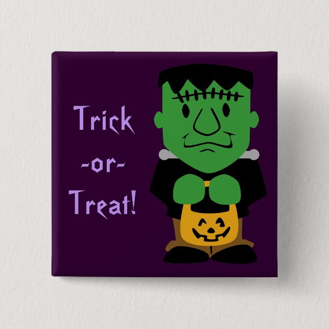 Frankenstein's Monster Button (Front)