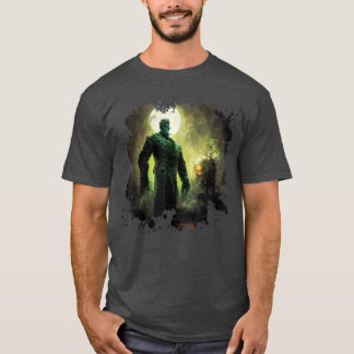 Frankenstein's Monster Spooky Hallow Graveyard  T-Shirt