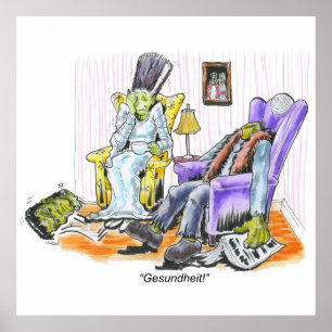 Frankenstein's Sneeze Poster