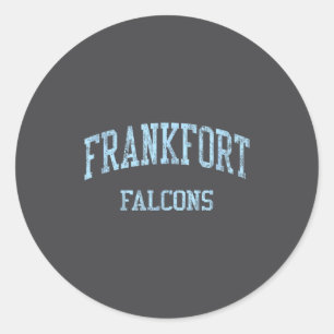 Frankfort High School Hs Ridgeley Wv Vintage Srts Classic Round Sticker
