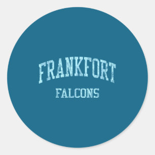 Frankfort High School Hs Ridgeley Wv Vintage Srts Classic Round Sticker