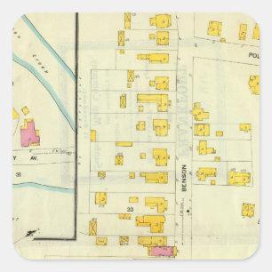 Frankfort, Kentucky 11 Square Sticker