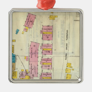 Frankfort, Kentucky 12 Metal Ornament