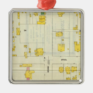 Frankfort, Kentucky 7 Metal Ornament