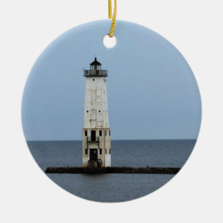 Frankfort Lighthouse Ceramic Ornament
