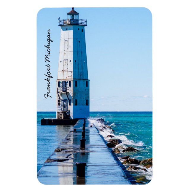 Frankfort Michigan Lighthouse Magnet (Vertical)