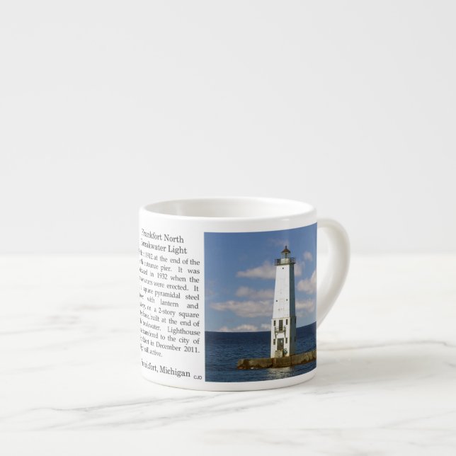Frankfort North Breakwater Light espresso mug (Front Right)