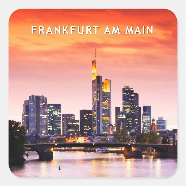Frankfurt am Main 02C Square Sticker (Front)
