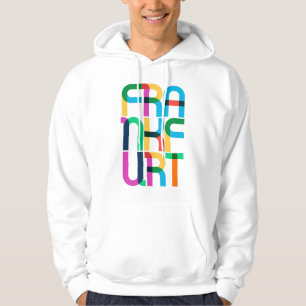 Frankfurt Am Main Germany Pop Art Letters Hoodie