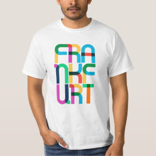 Frankfurt Am Main Germany Pop Art Letters T-Shirt
