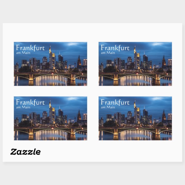 Frankfurt am Main Germany Rectangular Sticker (Sheet)