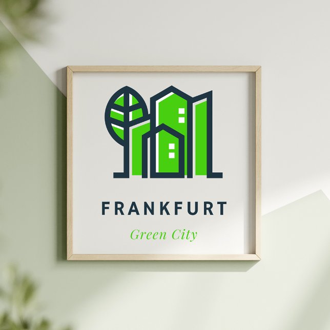 Frankfurt am Main Germany Sustainable Green City Poster (Creator Uploaded)