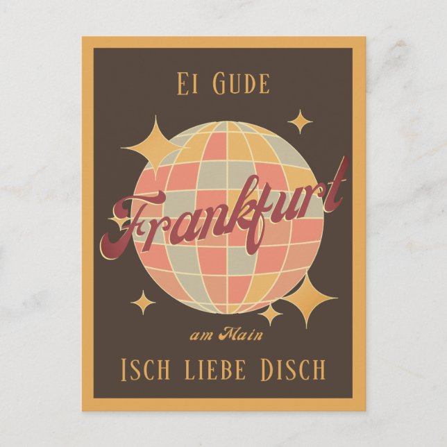 Frankfurt am Main personalized postcard (Front)